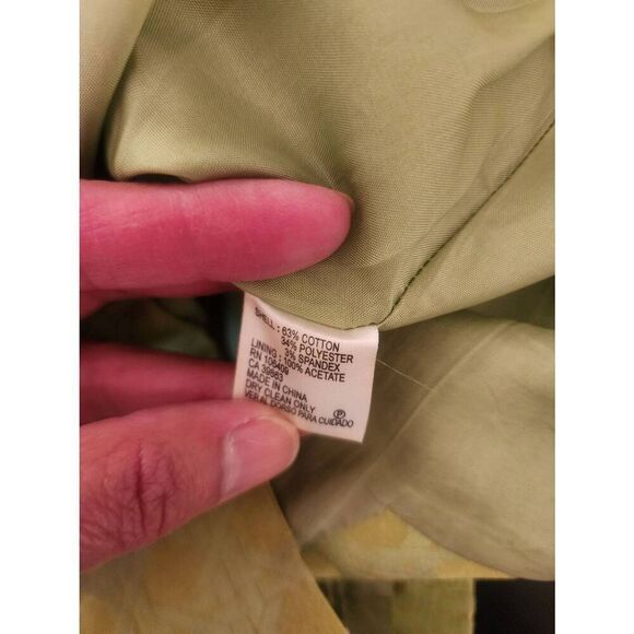 Antonio Melani shimmer Green retro print pencil skirt size 6 - Picture 8 of 8